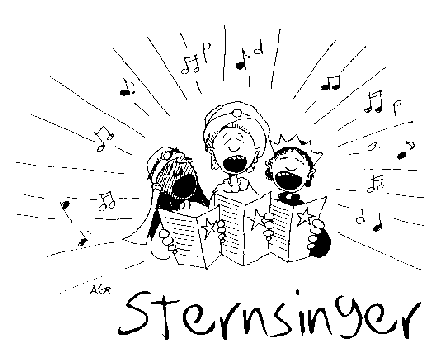 Zeichnung: 3 Sternsinger